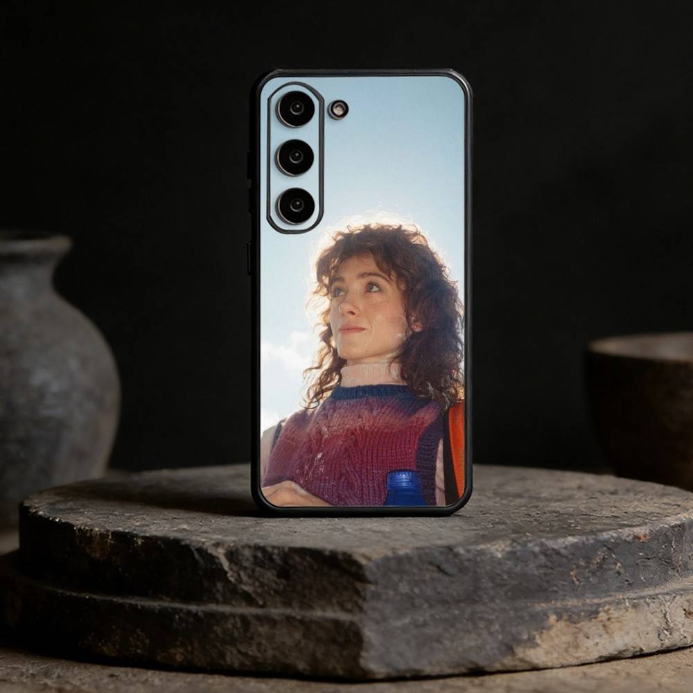 Retro Chic Vibe Natalia Dyer Phone Case For Samsung Galaxy A91,80,73,72 ,71,53,52,32 ,31,22,21s,20,Soft Black Case