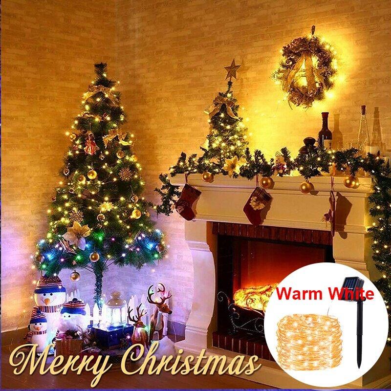 Outdoor Solar Fairy Light 7M/12M/22M/32M String Lights Engery Saving Waterproof Christmas Decoration for Birthday Wedding