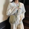 Versatile small bag Crossbody bag Women's casual canvas bag Light commuter cloth bag Men's mobile phone bag