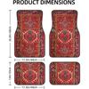 Car Floor Mats Set Of 4, Oriental Turkish Persian Carpet Front And Back Rug Mats Decorative Universal For Cars SUV Trucks Vans