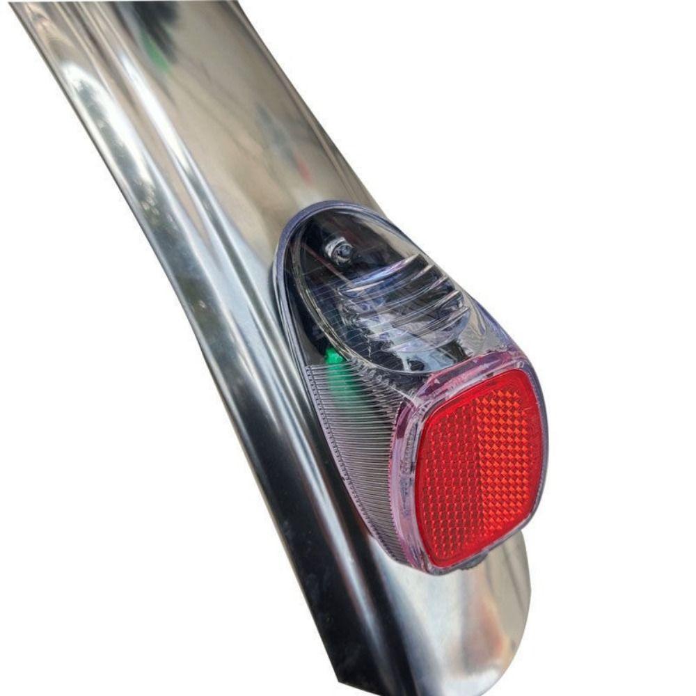Plastic Solar Energy Bicycle Taillight 82*42mm Night Cycling Cycling Rear Light