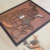 Pannello Puzzle da Viaggio in Legno Tracciatore di Viaggio Stato Decorazione da Parete Ricordo Interattivo del Viaggio Nuovo Regalo 2026
