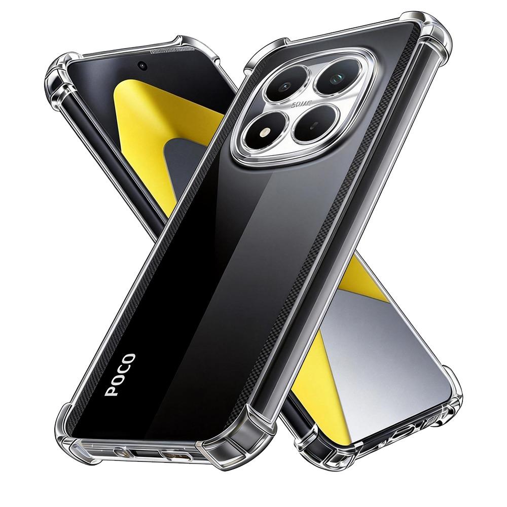 TPU Transparent Case For Xiaomi Poco F8 M8 X7 Pro Protective Cover Four Corners Shockproof Bumper Coque Fundas