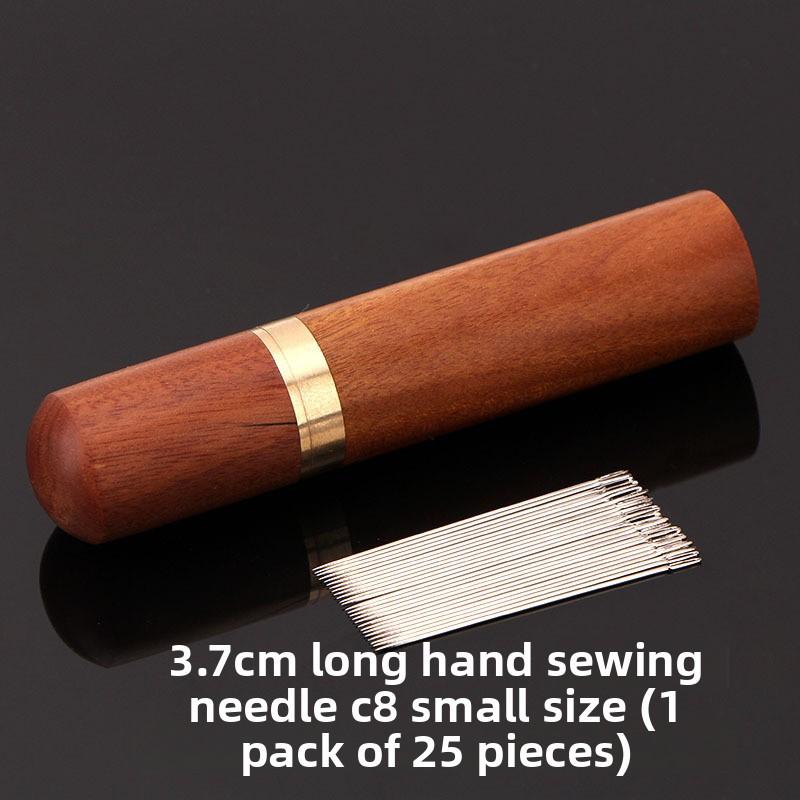 Ebenholz-Röhre Großes Loch Spitze Nähnadel für Handnähen, Handgefertigte Stickerei für Quilts, Stahlnadel