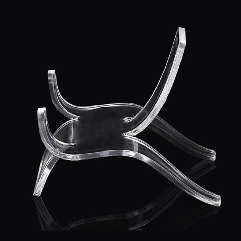 Crystal Mineral Rough Stone Display Base Jewelry Stand Transparent Acrylic Metal Jewelry Display Stand Prop Ornament
