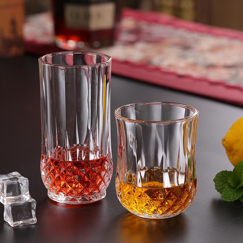 215ml/310ml/250ml/360ml Whiskey Glass Luxury Wine Glasses Transparent Cold Drink Cup Bar Elegant Brandy Cup Party Cocktail Glass