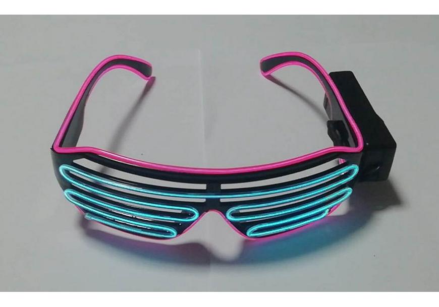 LED Party Blinds: Flashing Music Glasses for Clubbing and Atmosphere