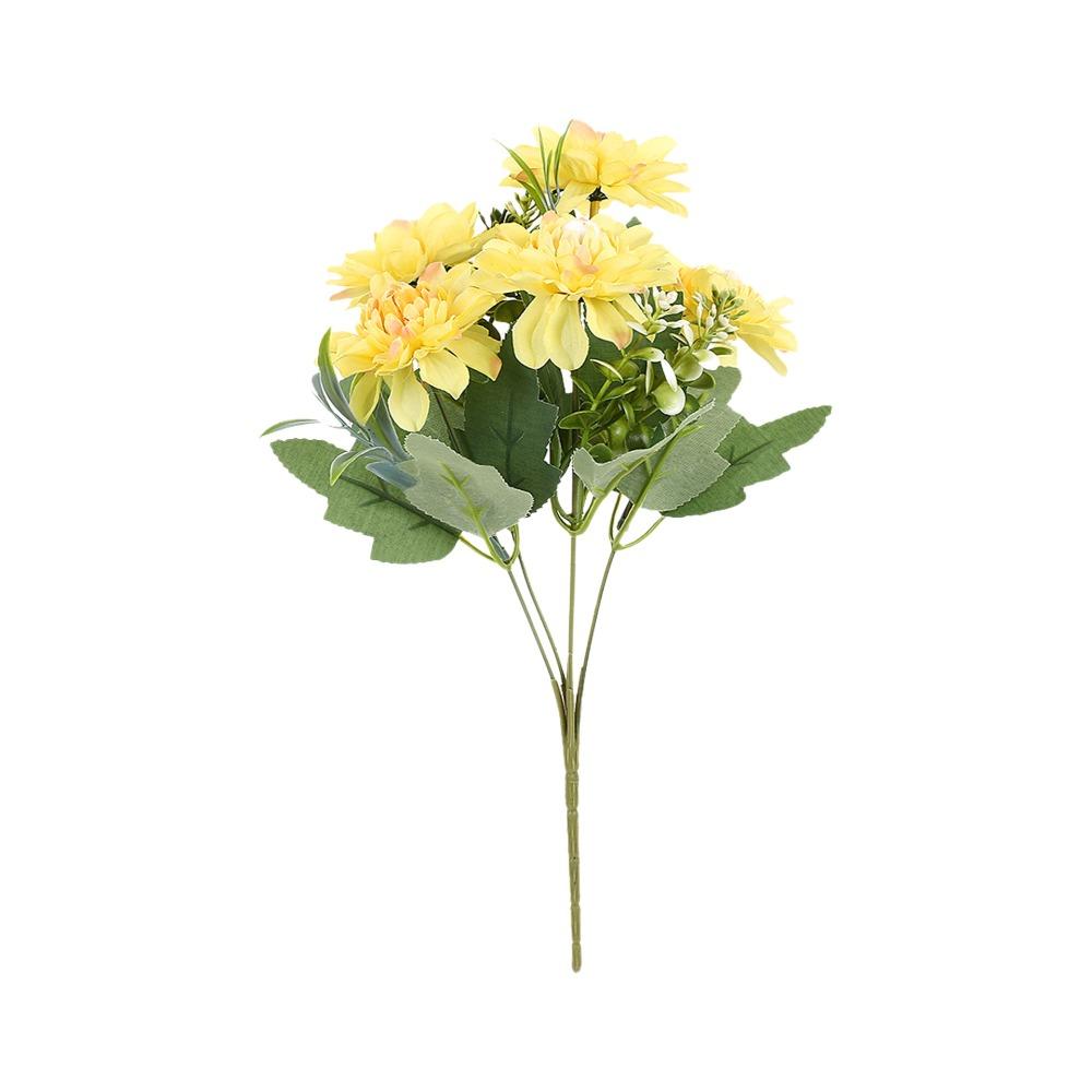 Lifelike 5 Flowers/Bundle Artificial Flowers Real Touch Floral Arrangements Silk Flowers with Stems Fake Peony Wedding