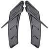 2PCS Universial Car Side Air Vent Fender Body Cover Outlet Intake Sticker Spoiler Grille Trim Exterior Accessories Carbon/Black