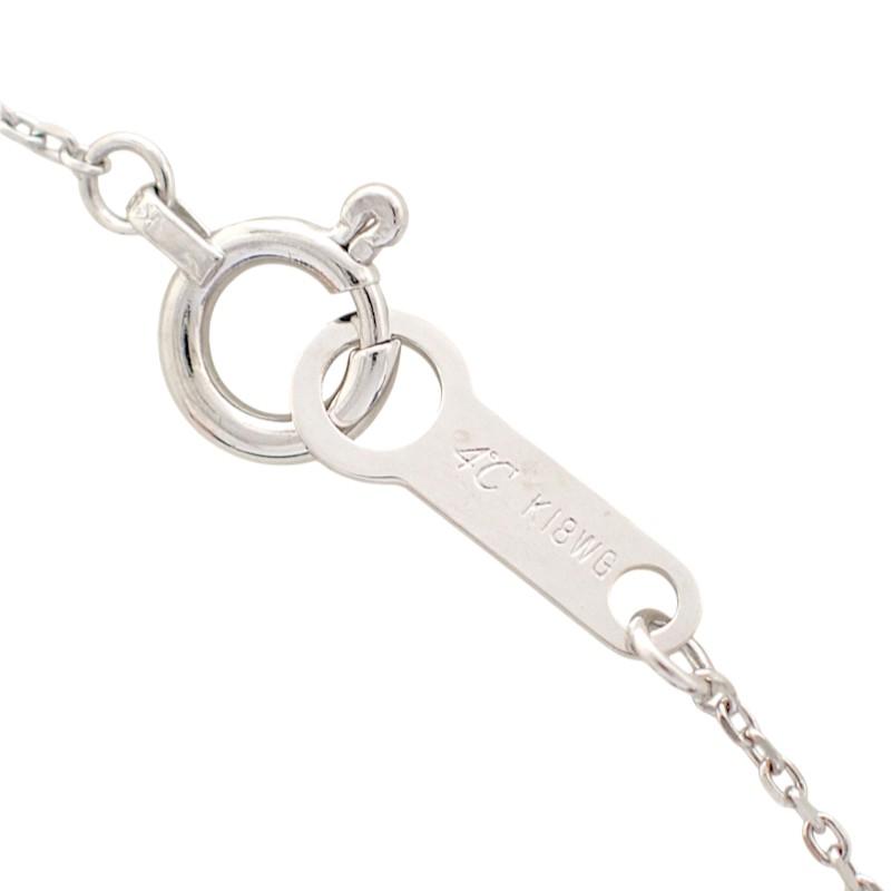 4℃  Necklace K18 white gold/diamond Women