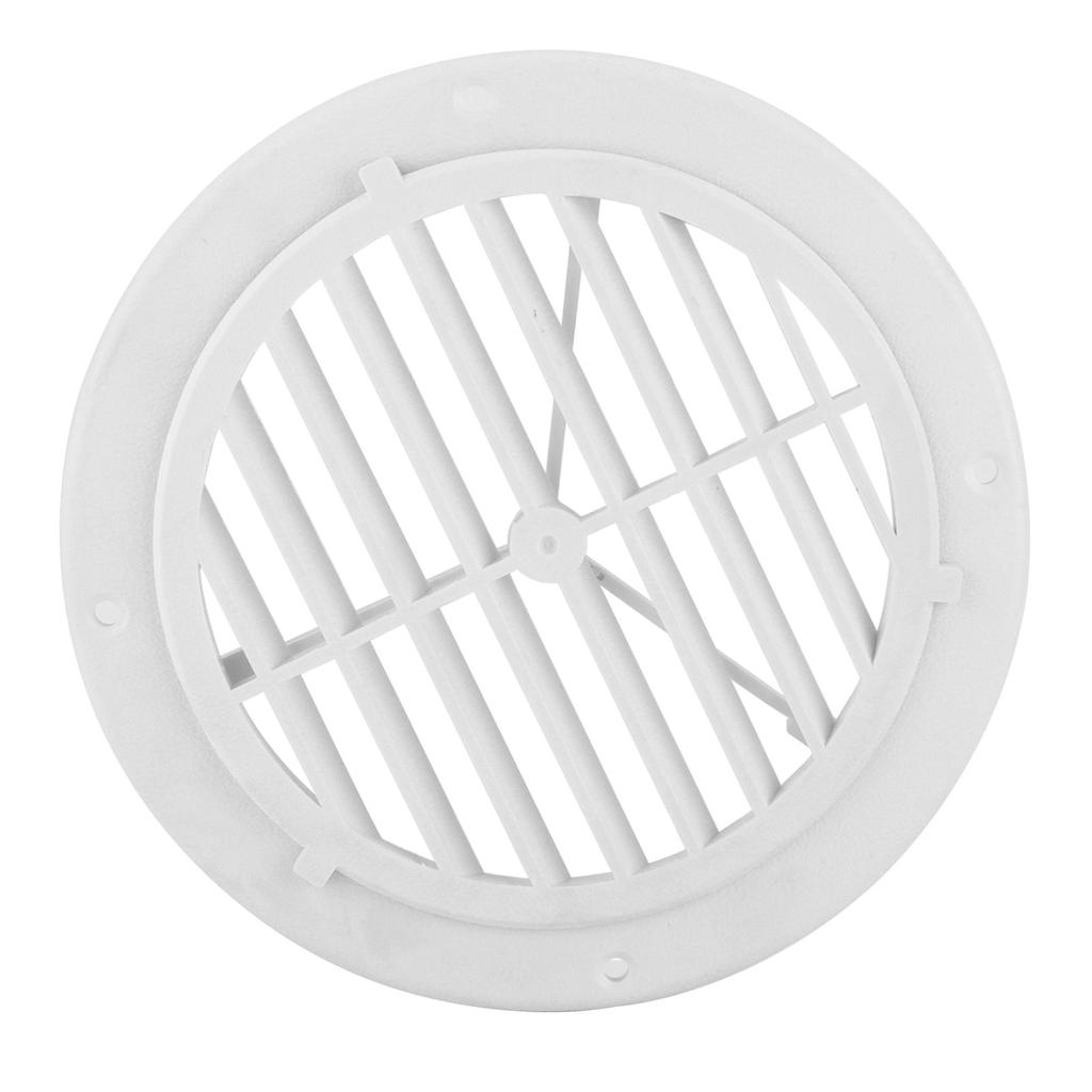 Marine HVAC 164mm 6.5in Air Vent Cover Adjustable Wind Direction Round White for Yachts Boats RVs Bathrooms