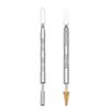 Portable Double Head Pen for Leather Edges Oiling Stainless Steel Craft Accessory for Artisanal and Hobbyists