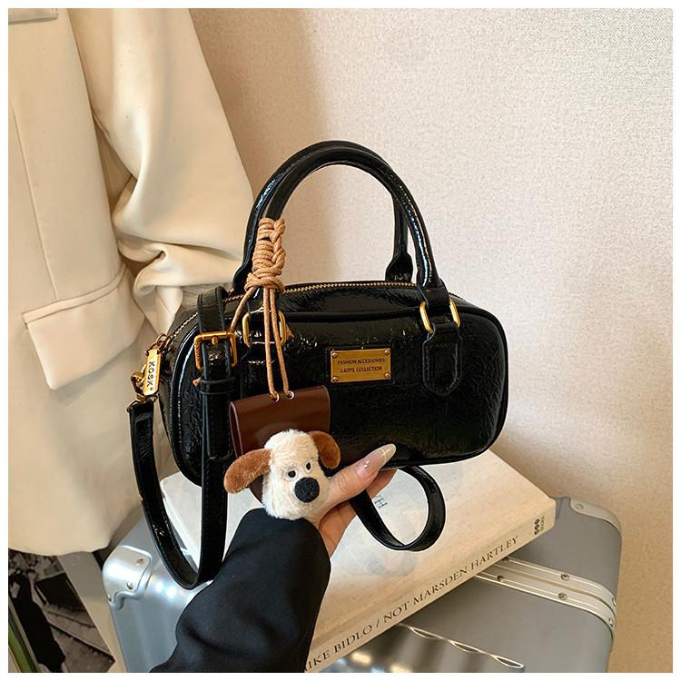IELGY Ladies Messenger Bag Retro Portable Bowling Bag No Pendant