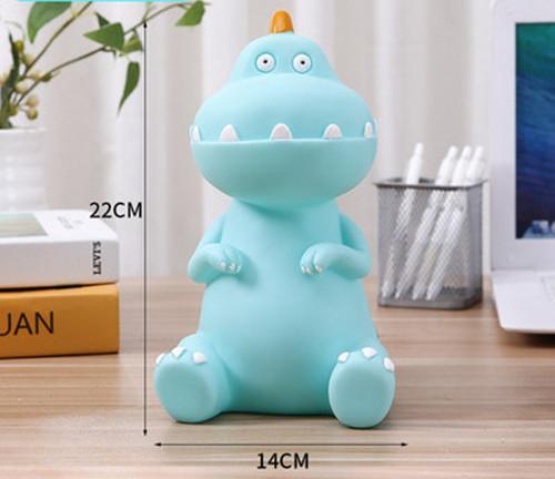 DXUIALOI Creative Color Painting Cartoon Cute Dinosaur Piggy Bank Children's Gift Fall Resistant Piggy Bank Home Decoration