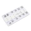 12pcs Dental Molar Metal Crowns Stainless Steel Restore Chewing Function Dental Molar Metal Crowns for Adults