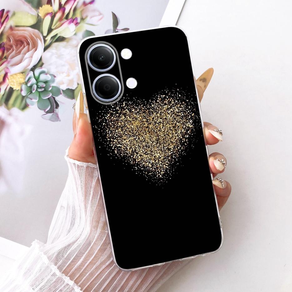 For Vivo Y05 4G Case Colorful Flowers Painted Cover Clear Silicone Soft Slim Phone Case For Vivo Y11d Y 05 VivoY05 VivoY11d Bags