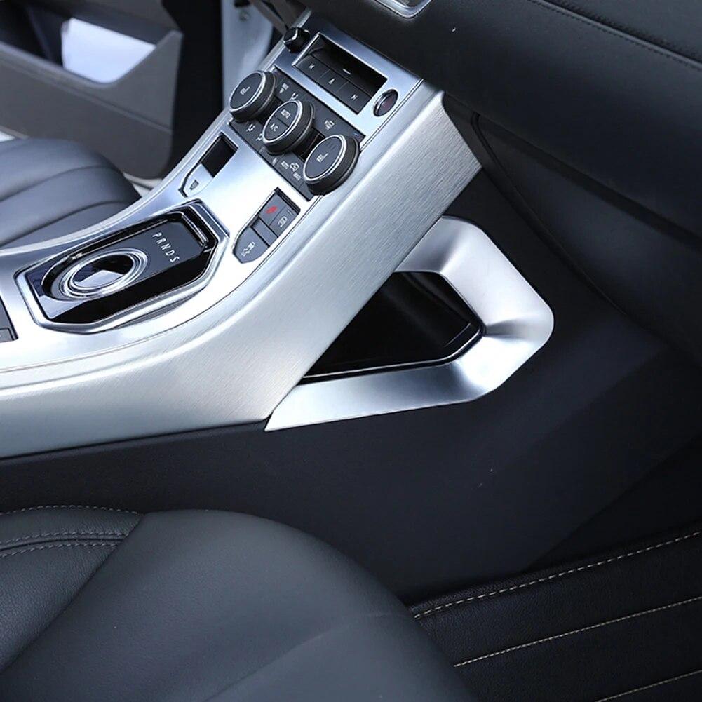 ABS Chrome Car Stickers Central Console Side Decoration U Shape Frame Trim for Land Rover Range Rover Evoque 2012-2018 Accessory
