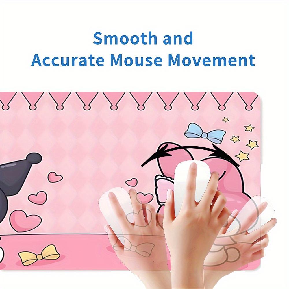 Kuromi, My Melody Themed XXL Mouse Pad - Non-slip Rubber Desk Mat for Gaming and Office Use, Multi-Function Keyboard and Mouse Pad, Ideal Gi
