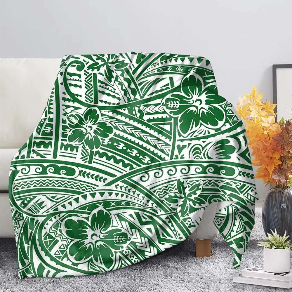 Bohemian flowers digital-printed polyester Bedroom velvet flannel cover blanket Fleece soft sofa cover blankets for beds