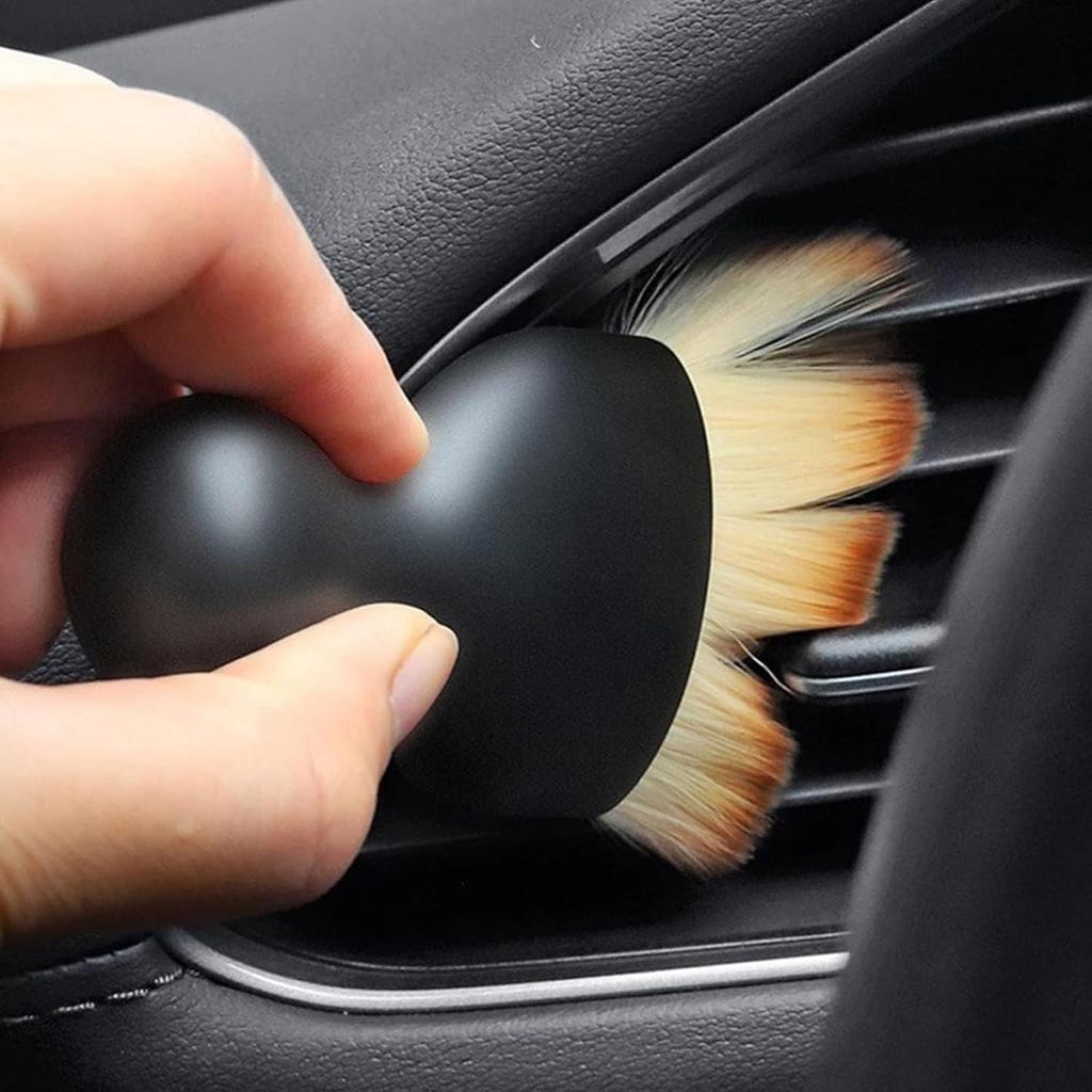 Car Detailing Brush Dusting Brush, Car Interior Detailing Brush (4Pcs) – Soft Bristle Interior Cleaning Tool with Curved Design, Auto Detailing