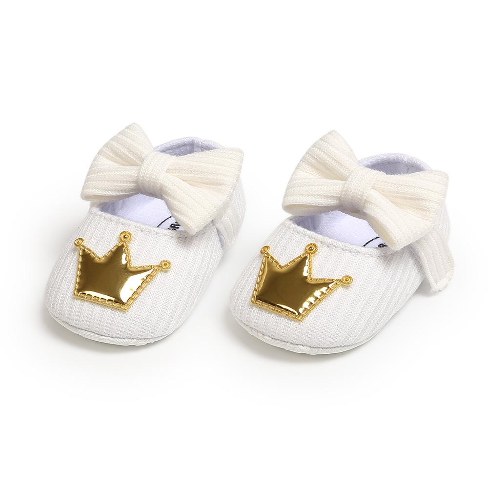 MYGGPP Woolen Baby Princess Schuhe Babyschuhe Schuhe mit weichem Boden Kleine Babyschuhe Frühlings- und Herbstmodelle