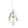 Boho Star Four-Leaf Clover Bag Charm Lucky Leaves Acrylic Lanyard Chain Accessory Colored Bead Cute Phone Charm Pendant Girl