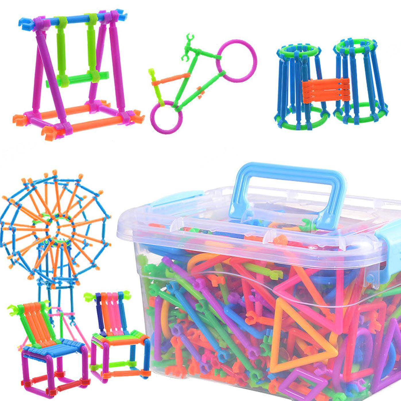 

120Pcs Baby Собранные строительные блоки DIY Smart Stick 120pcs разноцветный