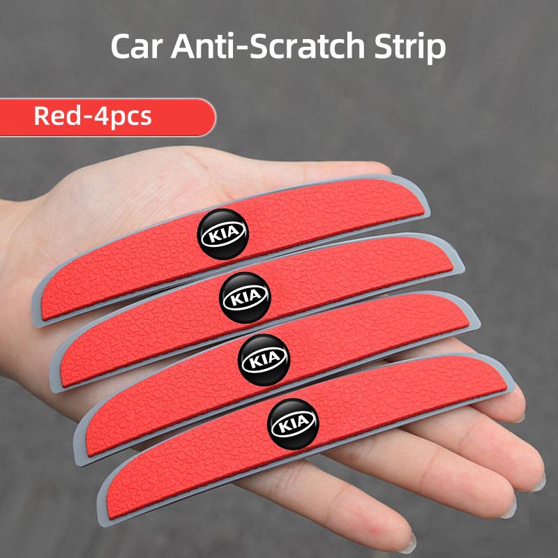 AHK1 4pcs Car Door Edge Protector Guards Anti-collision Stickers For KIA Xline Sportage Optima Ceed Soul Picanto Stonic