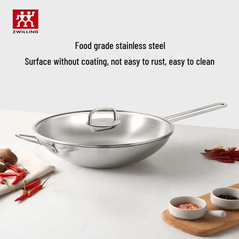 ZWILLING NovaPlus 30cm Stainless Steel Wok