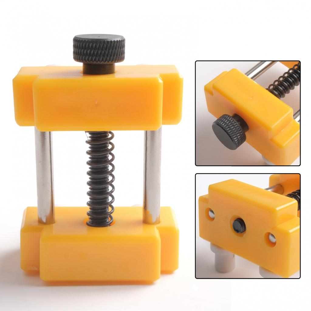 Adjustable Watch Case Holder Stand Repair Tool Stainless Steel Plastic Pins