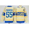 Mens Retro Ice Hockey Jersey Custom Embroidered Number 10 Team Uniform Training Shirt Cotton Blend