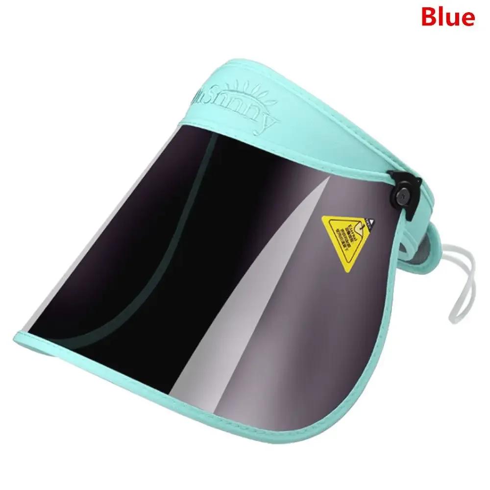 Summer Sunshade Cap Foldable Anti-UV Visor Portable Outdoors Sport Sun Hat Solar Protection Face Cover Shield for Men Women
