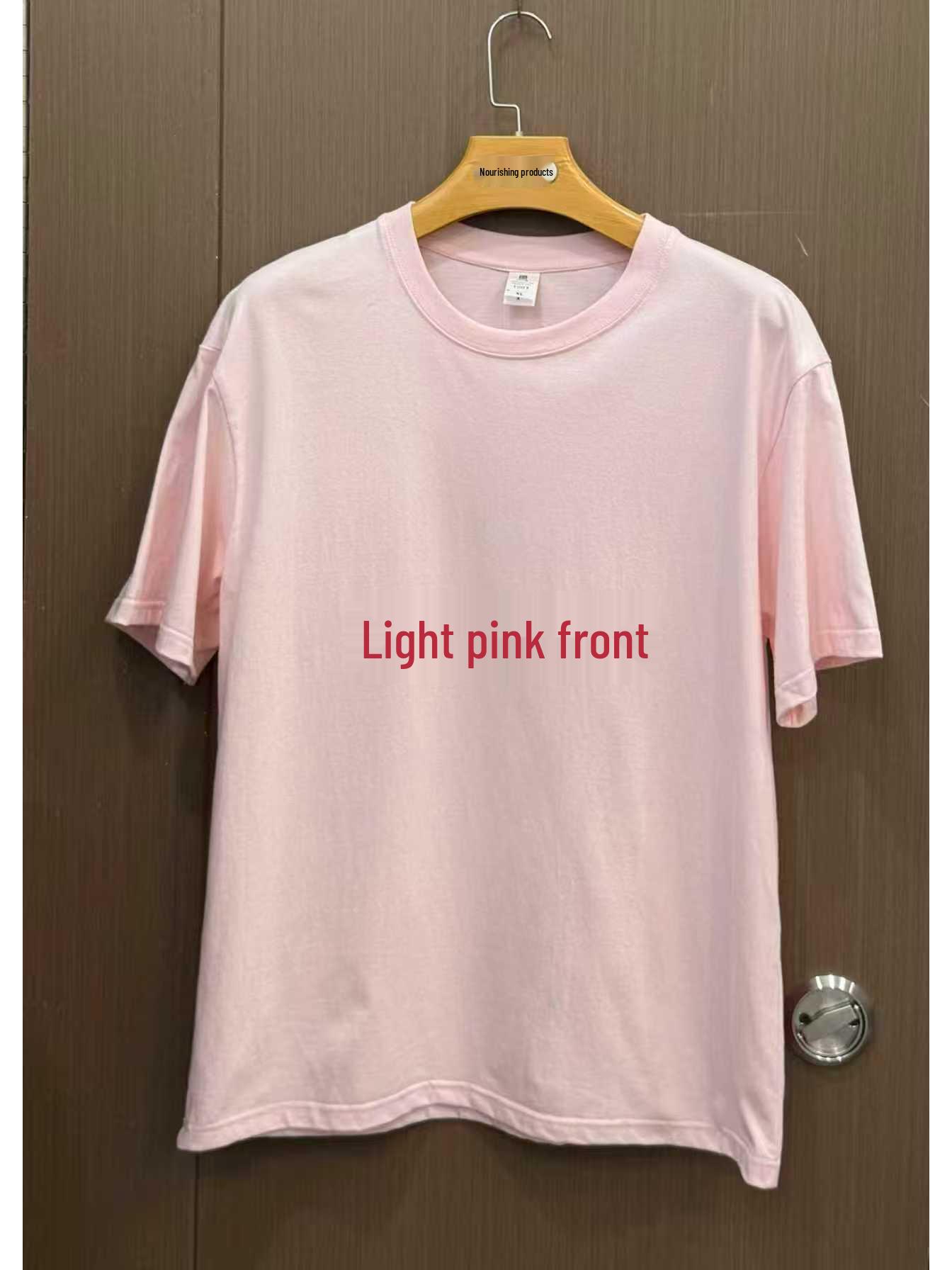 210g Combed Cotton Drop Shoulder Loose Slub Knit Top XL роза розовый 1190₽