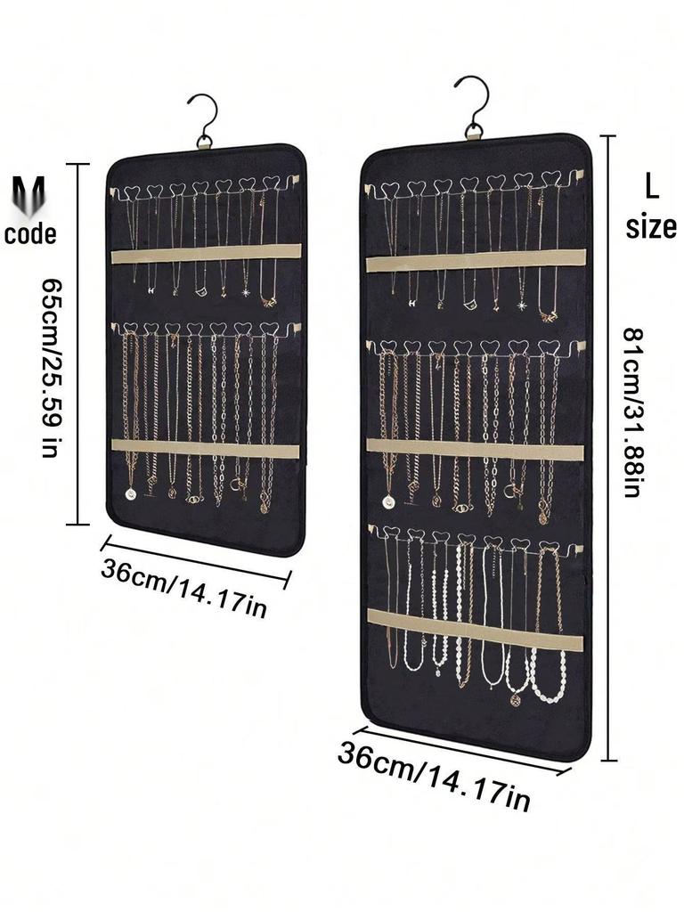 Wall-Mounted Jewelry Storage Necklace Hanging Bag