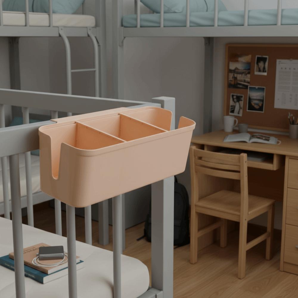 Partition Bedside Hanging Basket Large Capacity Bed Hanging Bag Hanging Storage Rack  Bedroom