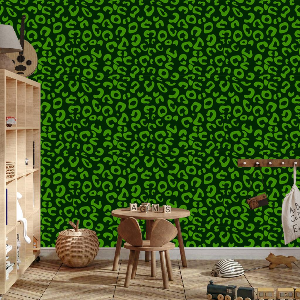 Bottle Green Leather Wallpaper for Living Room and Bedroom 50x1000
