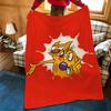 Cartoon C-CatD-Dog Throw Flannel Cozy Print Blanket, Portable, Durable Machine Washable Cute Cool