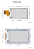 Weisnow 2.36" E-Paper Module 296x168, Quad-Color Display (Red, Yellow, Black, White)