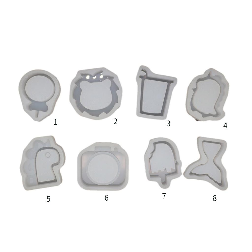 Quicksand Bear Lollipop Game Console Silicone Molds Shaker Oil UV Resin Epoxy Keychain Mold for DIY Pendant Jewelry Mold