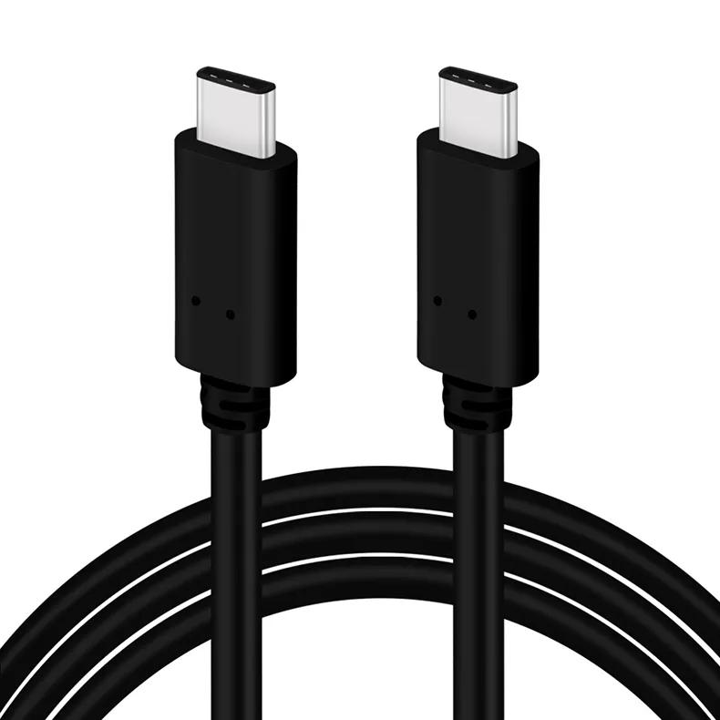 USB3.0 Type C to Type C High Speed 5Gbps Data Transfer Braid Shielding Cable for Computer 1 meter чёрный