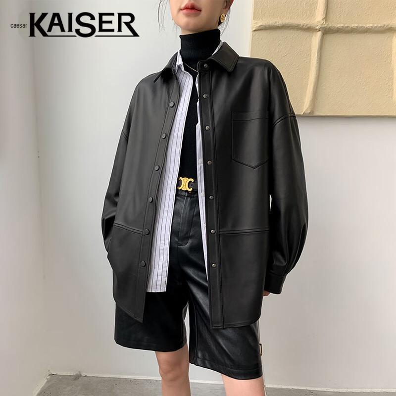 

KAISER Women s Elegant Stand Collar Faux Fur Mid-Length Coat 2XL