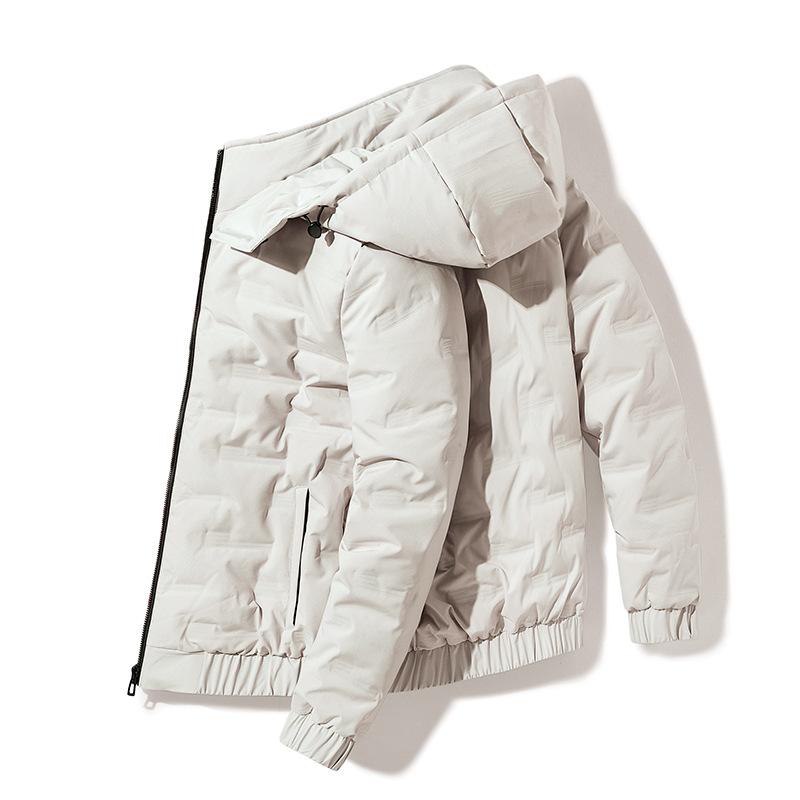 Осенне-зимняя куртка мужская легкая куртка на утином пуху мужская зимняя короткая теплая — фото 5