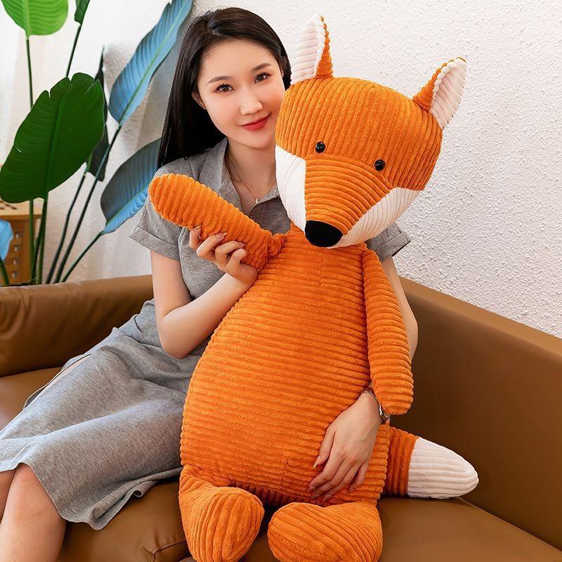 Adorable Plush Fox Toy Soft Cuddly Animal Doll Made Of High Quality Pp Cotton