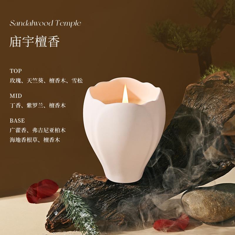 Natural Soy Enchanted Earth Candle Nature Inspired Aromatherapy Stress Relief Spa Candle Gift