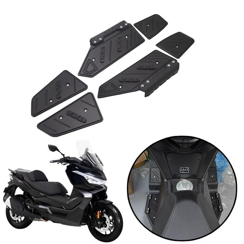 Motorcycle Accessories Foot Peg Rest Pedal Footrest For VOGE SR4 For VOGE SR4 MAX 350 Black