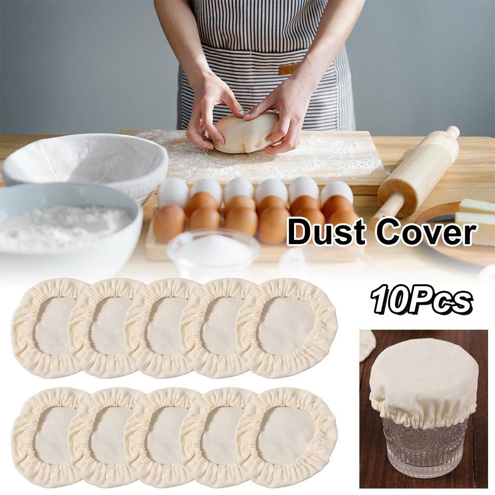 10Pcs Reusable Sourdough Starter Jar Covers Breathable Dust Cover  Canning