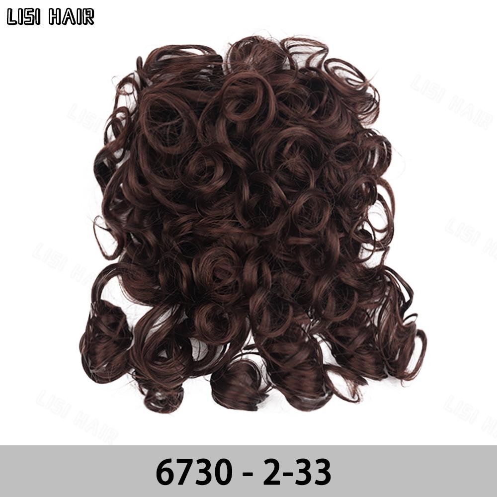 MISS WIG Synthetic Messy Bun Short Curly Ponytail Extension Elastic Drawstring Loose Hair Bun Hair Pieces For Women