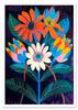 Poster Colorful Flowers Illustration