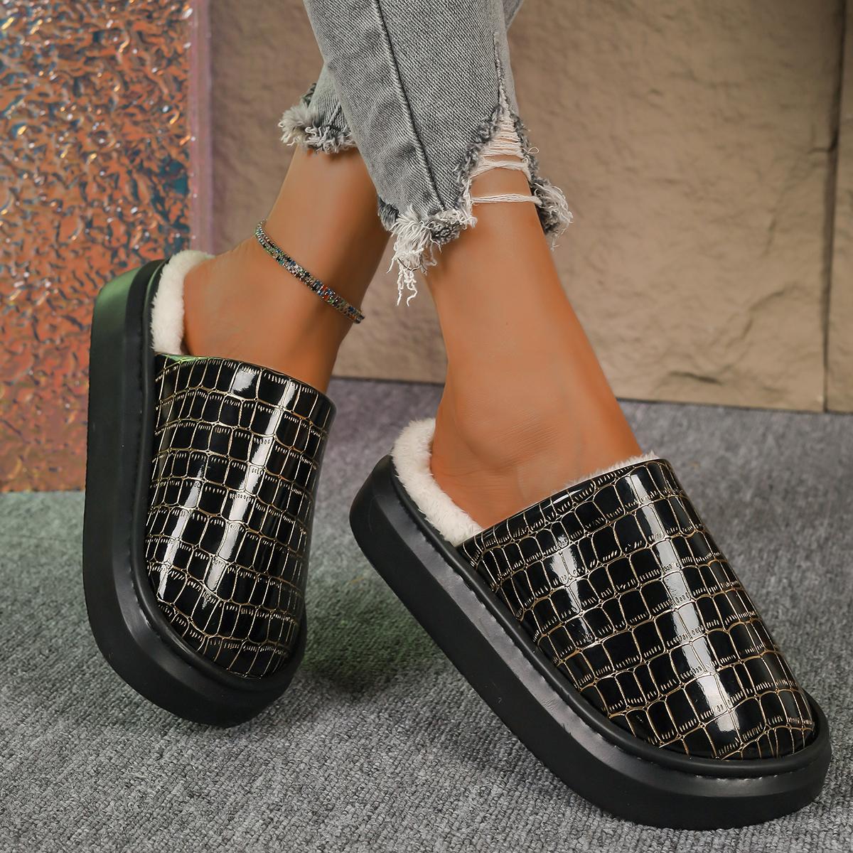 

2024 Новая осенняя женская обувь Женские удобные мокасины с толстой подошвой Дышащие легкие модные женские тапочки Обувь 36 чёрный