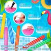 Set mit 6 aufblasbaren Poolnudeln von 105 cm (41,3 Zoll), Bunte PVC-Schwimmkörper für Erwachsene – Ideal für Pool, Strand, See und